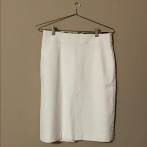 Cream/Off White Banana Republic Pencil Skirt